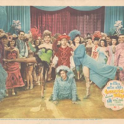 Greenwich Village 1944 original vintage lobby card