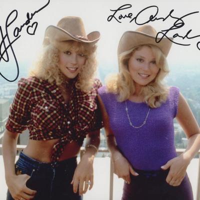 Judy and Audrey Landers "Dallas " signed photo