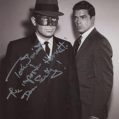The Green Hornet Tom Simcox signed photo. GFA Authenticated