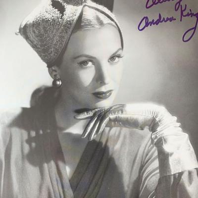 Andrea King signed photo