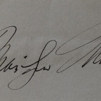 Marilyn Monroe signed slip