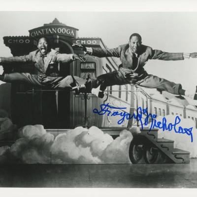 Cotton Club Fayard Nicholas signed photo