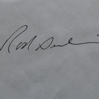 The Twilight Zone Rod Serling signed slip