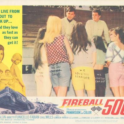 Fireball 500 1966 original vintage lobby card