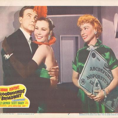 Bloodhounds of Broadway  1952 original vintage lobby card