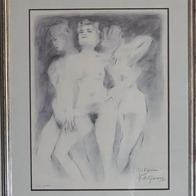 R.C. Gorman hand signed framed lithograph