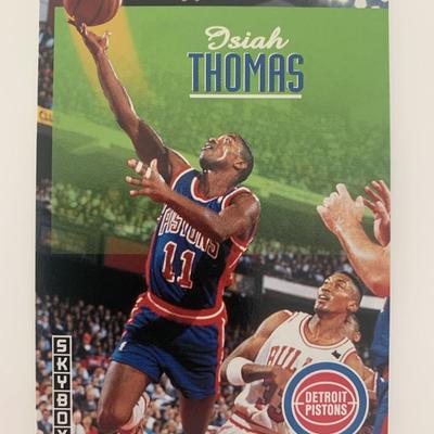Isiah Thomas signed basketball card