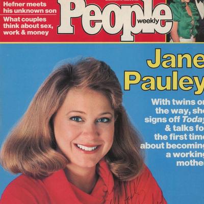 Jane Pauley signed People magazine