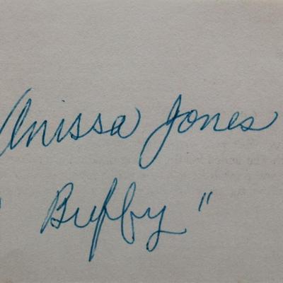 Family Affair Anissa Jones signed slip