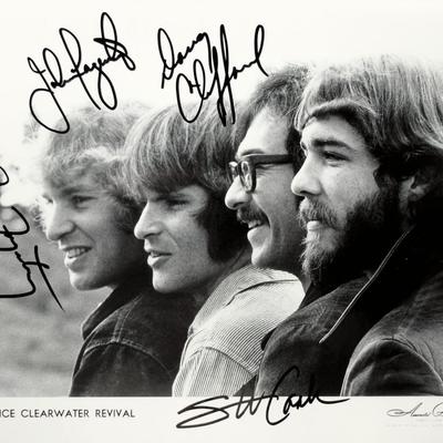 Creedence Clearwater Revival signed promo photo 