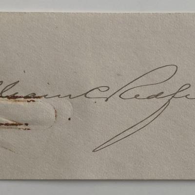 U.S. Secretary of Commerce William C. Redfield original signautre