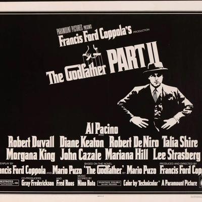 The Godfather Part II Original 1974 Vintage One Sheet Poster