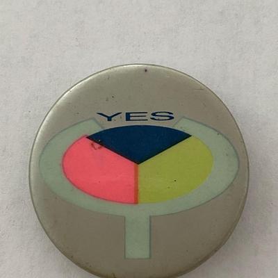 YES vintage pin