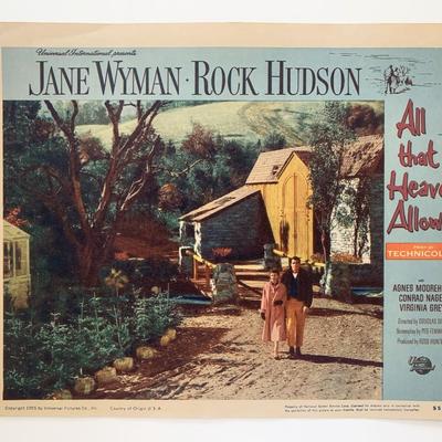 All the Heaven Allows original 1955 vintage lobby card