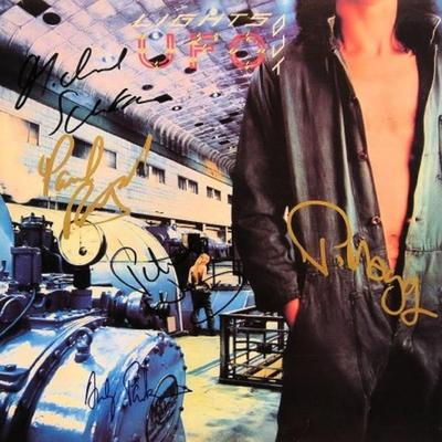 UFO signed Lights Out album