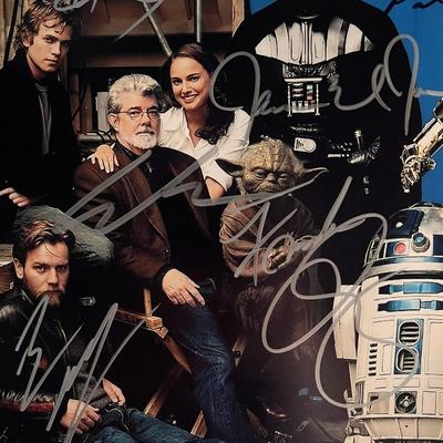 Star Wars Cast signed photo