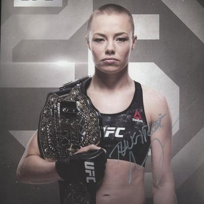 Rose Namajunas signed photo
