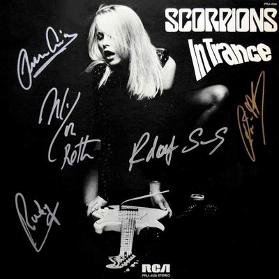 Scorpions signed In Trance album