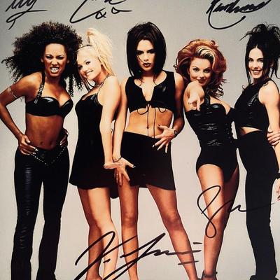 Spice Girls band signed photo