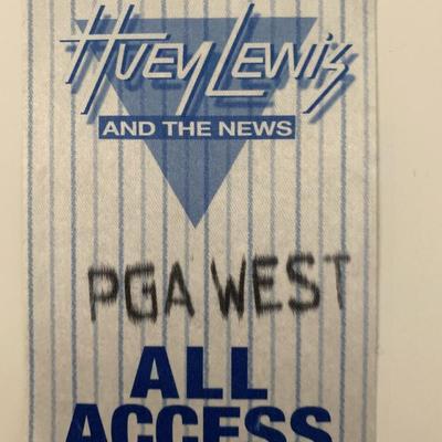 Huey Lewis and the News All Access Backstage Pass