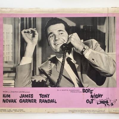 Boys Night Out original 1962 vintage lobby card