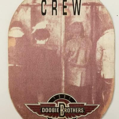 The Doobie Brothers 1991 Brotherhood Crew Backstage Pass