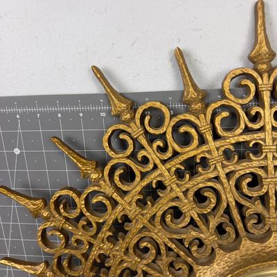 MCM Hollywood Regency BURWOOD STARBURST Clock