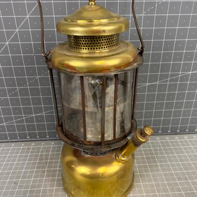 Antique Coleman Brass Lantern c.1920
