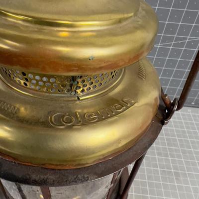 Antique Coleman Brass Lantern c.1920