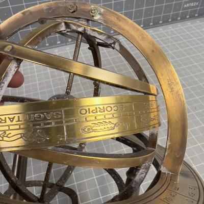 Brass Zodiac Armillary Globe 