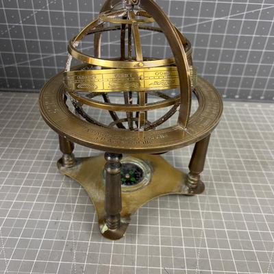 Brass Zodiac Armillary Globe 