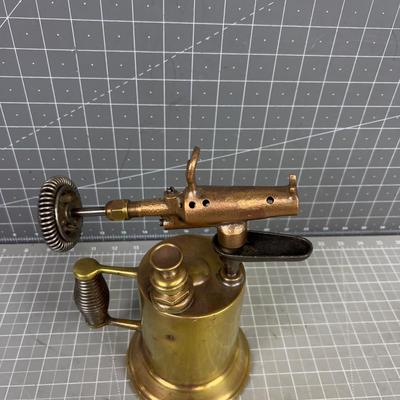 Brass Detroit Torch Vintage Blow Torch 
