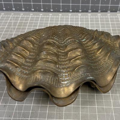 Brass Clam Shell/Box