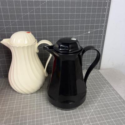 Collection of (5) 1980's Thermos and Carafe 