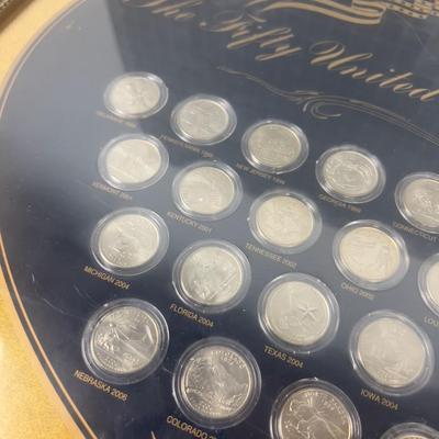 50 State QUARTER Collection Framed and Complete