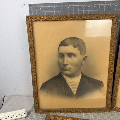 3 Framed Pictures of the 1880's or Earlier