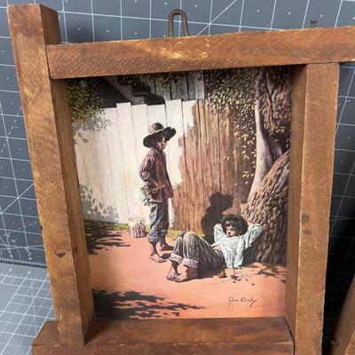 Jim Daly Framed Prints "Huck Finn & Tom Sawyer"