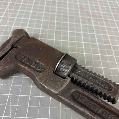 Antique TRIMO Adjustable Wrench Dated 1911
