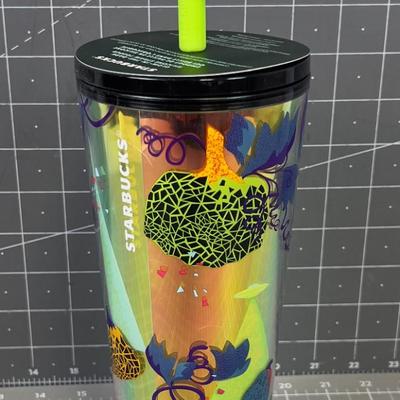 Starbucks Glow in the Dark with Silicone Straw Cup 