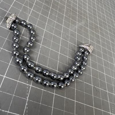 Nolan Miller Bracelet Grey Pearl (Faux) 