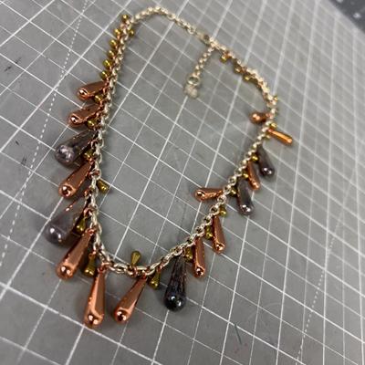 Copper, Brass and Silver R L STUDIOS Necklace