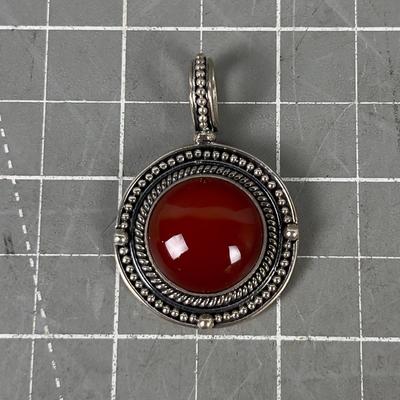 Pendant of Round Red Jasper ? 