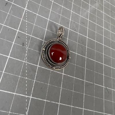 Pendant of Round Red Jasper ? 