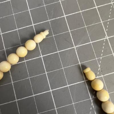 Bone Bead Necklace Strands of