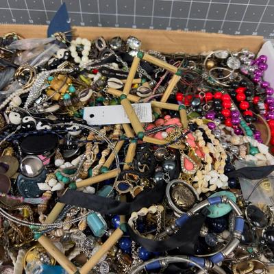 Gallon of Jewels: Lots of  Necklaces & Bracelets