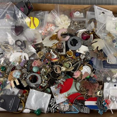 Gallon of Jewels: Mostly Earrings 