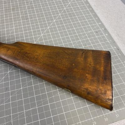 Antique Black Powdered Double Barrell Shotgun