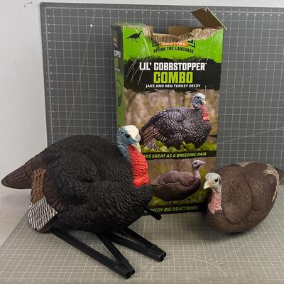 Little Gobstopper Turkey DECOYS with Stakes