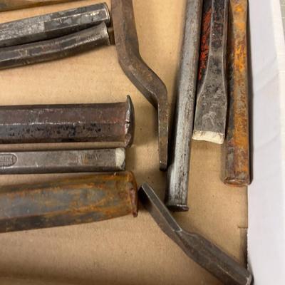 Tray full of Tools: All Cold Chisels 