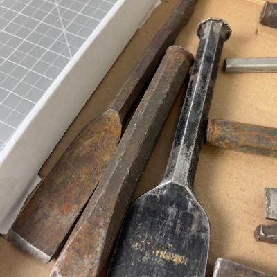 Tray full of Tools: All Cold Chisels 